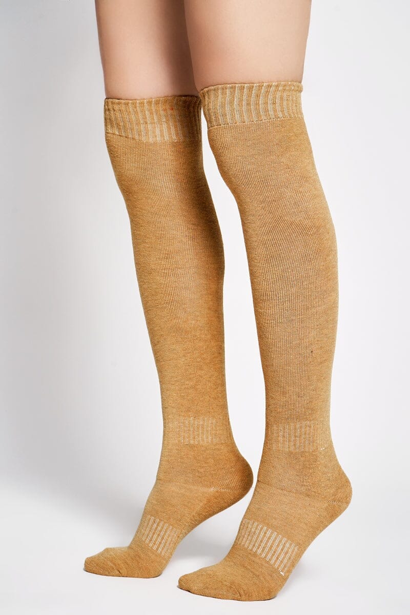 Plush High Tease Socks Socks NOCTEX MUSTARD