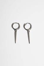 SILVER SPIKE DANGLE EARRING Earrings NOCTEX