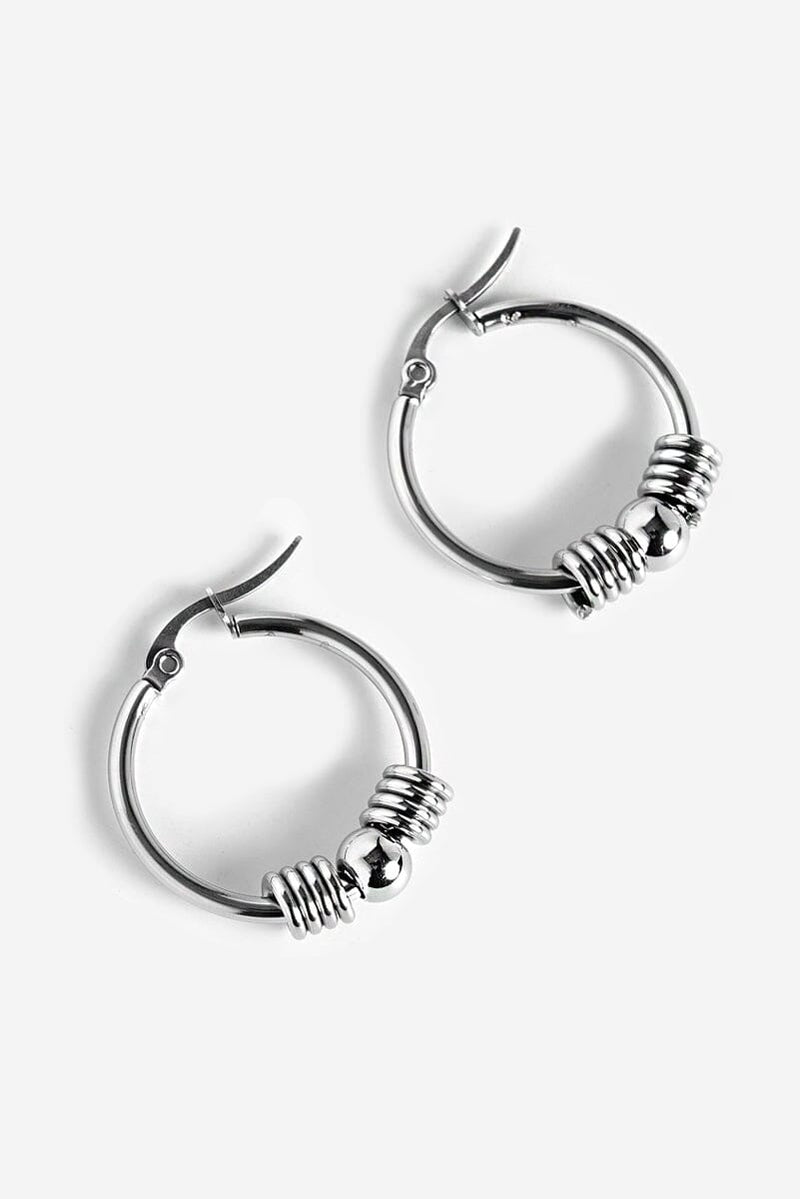 Iris Hoop Earrings | Steel Earrings NOCTEX