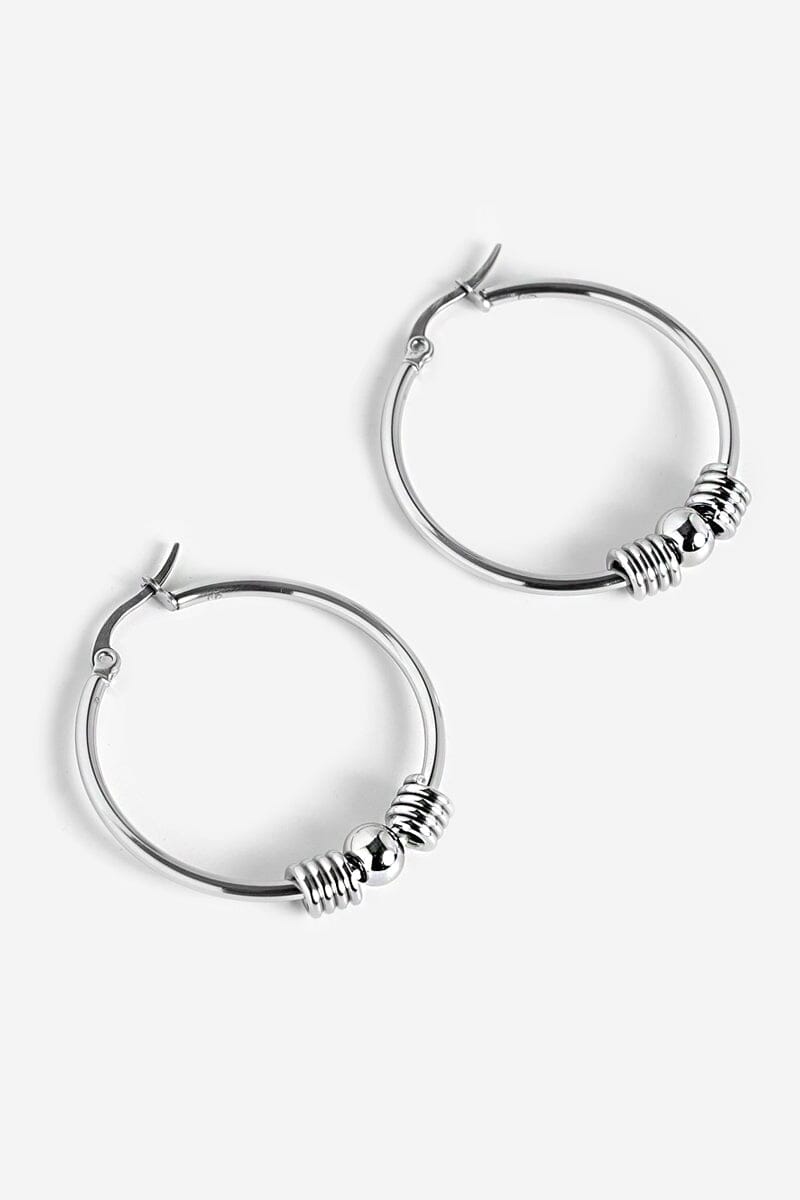 Iris Hoop Earrings | Steel Earrings NOCTEX
