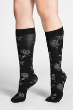 Anastasia Floral Ankle Socks Socks NOCTEX HIGH / BLACK