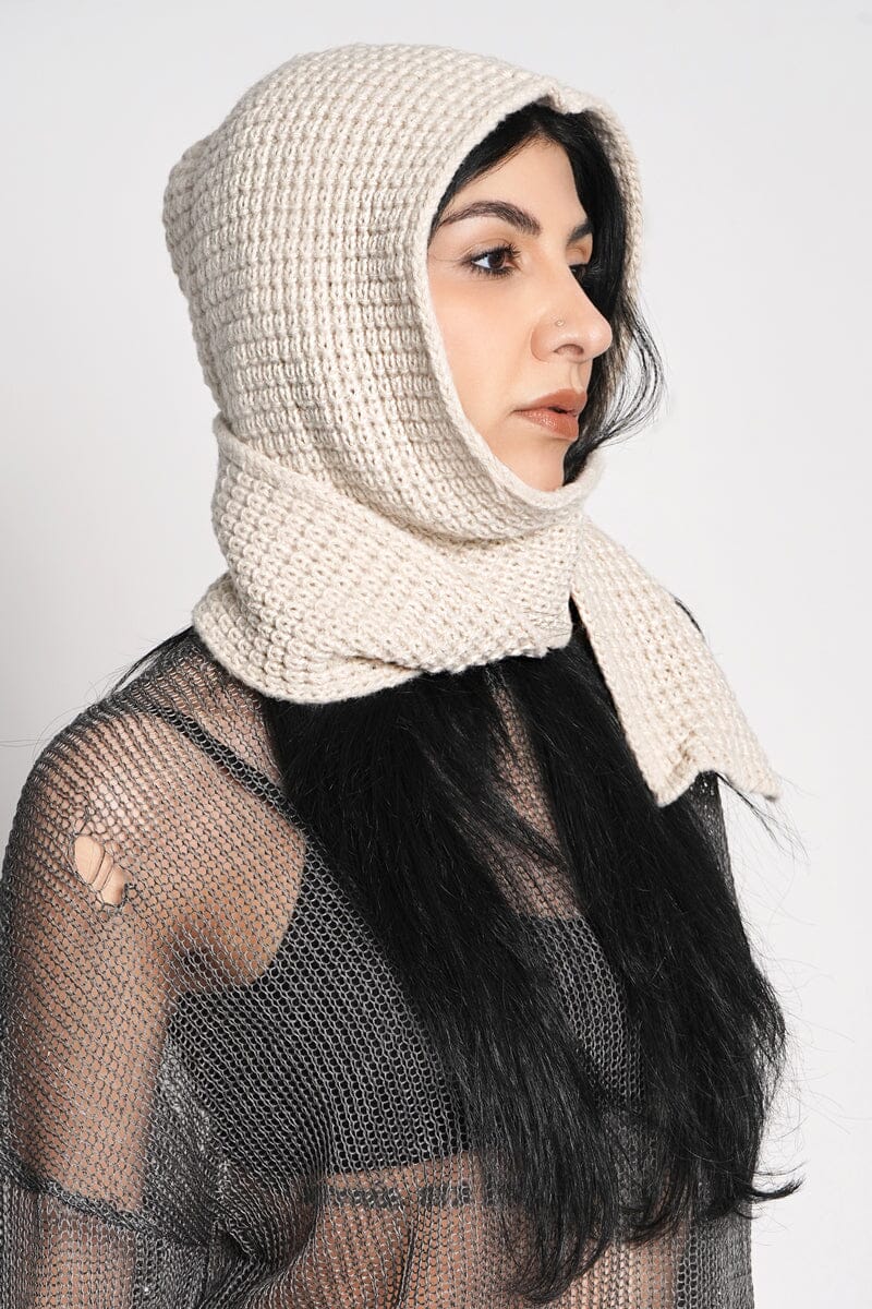 Daybreak Knit Hooded Scarf Hats NOCTEX