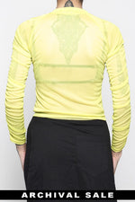 Sabrina Mesh Top Lime - XS NOCTEX / Archives