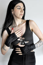 Raven Fingerless Arm Warmers Arm Warmers NOCTEX