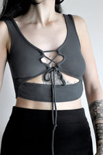 Sullen Lace Up Tank Top NOCTEX