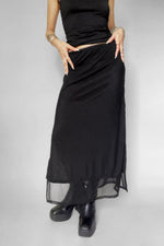 Shadow Veil Mesh Skirt Midi Skirts NOCTEX