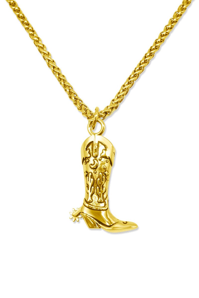 Hoedown Cowboy Boot Necklace Necklaces Mysticum Luna