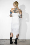 Keeley Mesh Slip Dress - Ivory Long Dresses Pretty Garbage 