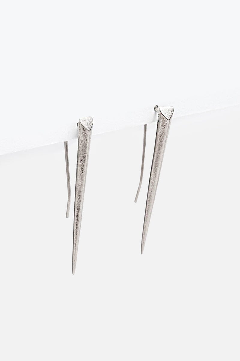 Silver Thorn Earrings | 925 Silver Earrings NOCTEX