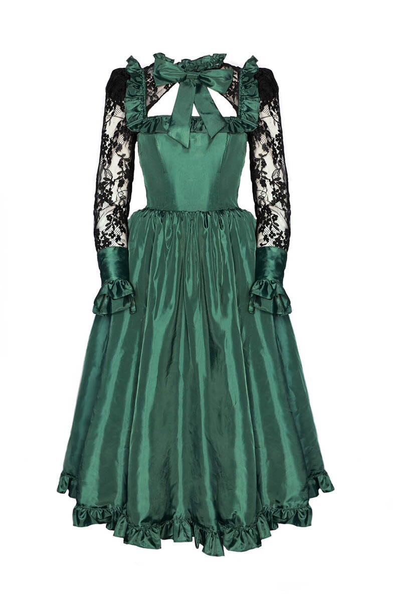 The Ophelia - Emerald Green Long Dresses Blackwood Castle