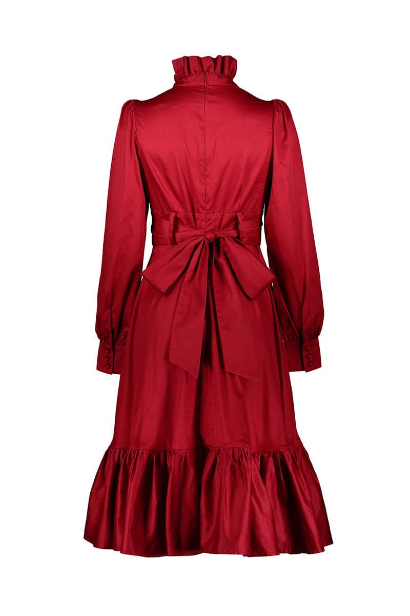 The Victoria Dress - Crimson Long Dresses Blackwood Castle