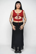 Sullen Lace Up Tank Tank Tops NOCTEX