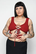 Sullen Lace Up Tank Tank Tops NOCTEX