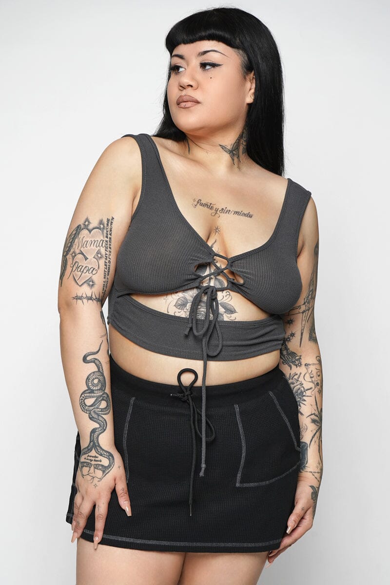 Sullen Lace Up Tank Shirts & Tops NOCTEX