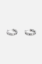 Locke Chain Hoop Earrings | Stainless Steel Earrings NOCTEX