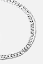 Nano Double Chain Necklace | Stainless Steel Necklace NOCTEX