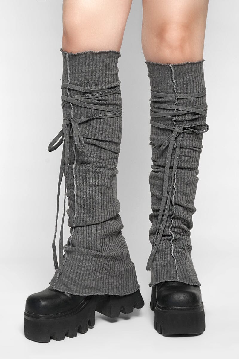 Farah Knee High Leg Warmers Leg Warmers NOCTEX CLOUD GREY