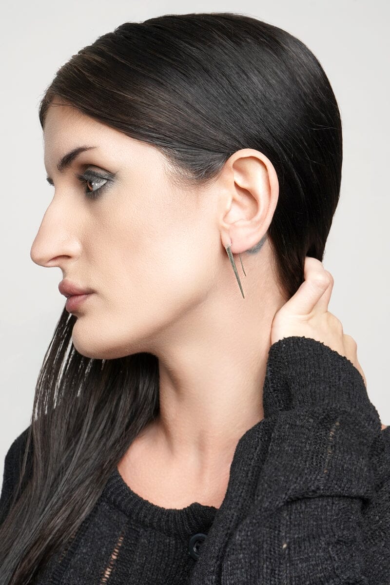 Silver Thorn Earrings | 925 Silver Earrings NOCTEX