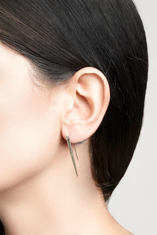 Silver Thorn Earrings | 925 Silver Earrings NOCTEX