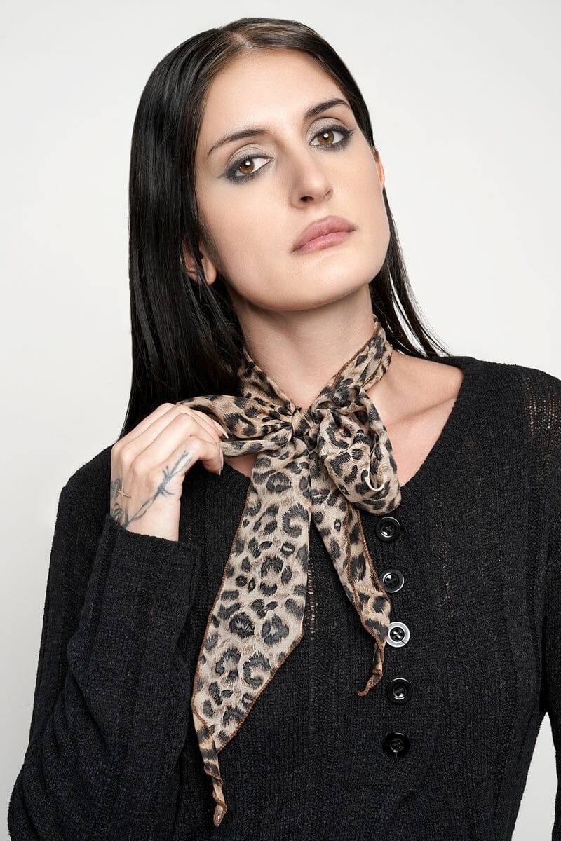 Miranda Leopard Scarf Scarf NOCTEX