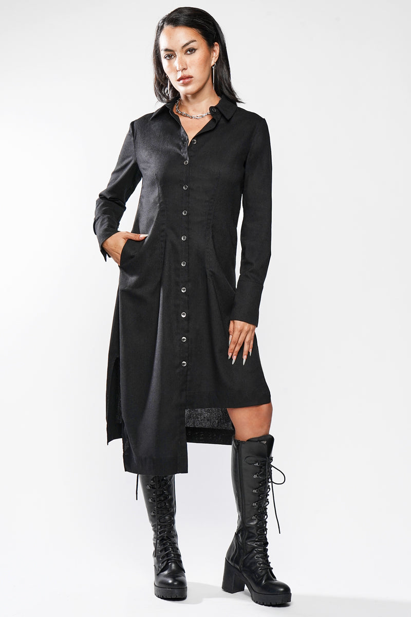 Wynona Linen Button Up Dress