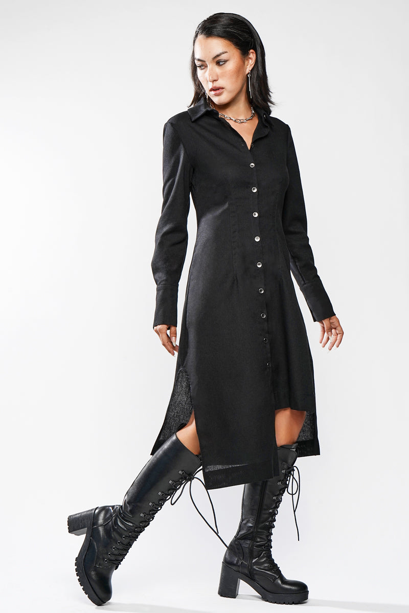 Wynona Linen Button Up Dress