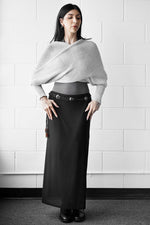 Leah Knit Shawl Shrug Shrugs NOCTEX Ice Grey