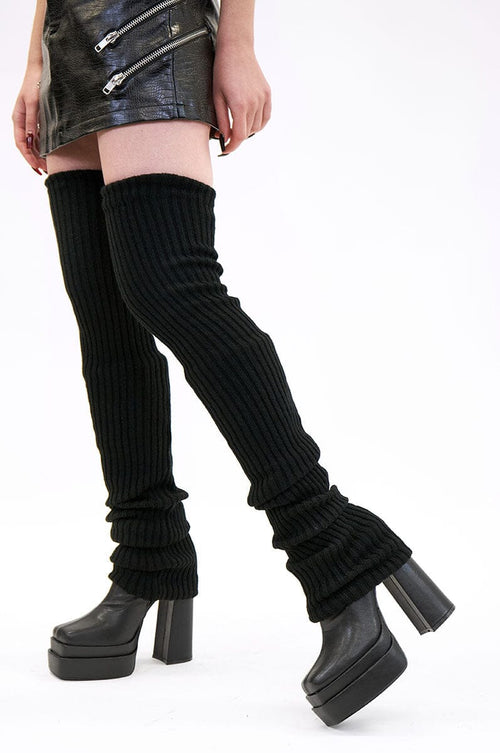 Mile High Leg Warmers Leg Warmers NOCTEX BLACK 