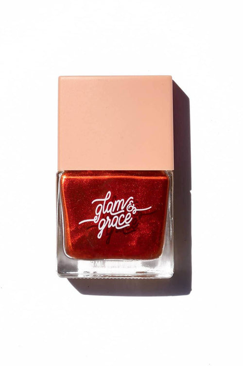 Nail Polish - Scarlet - Noctex - Glam & Grace beauty, Cruelty free, Faire, Made in USA/Canada, metallic, nails, Vegan Nails