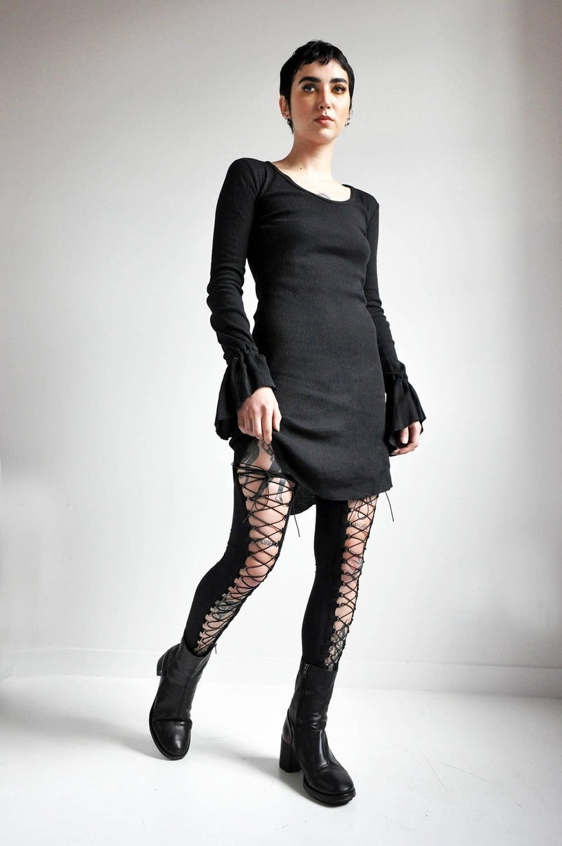 Lace Up Leg Warmers Leg Warmers NOCTEX
