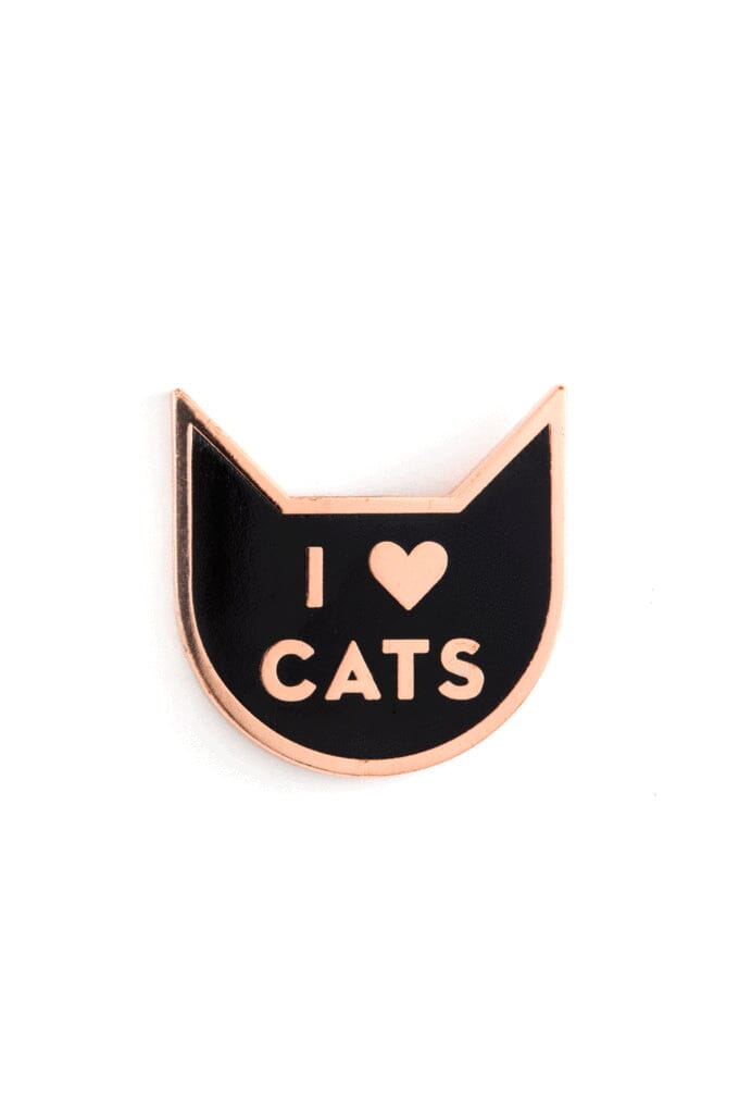 I Heart Cats Enamel Pin - Noctex - These Are Things Faire