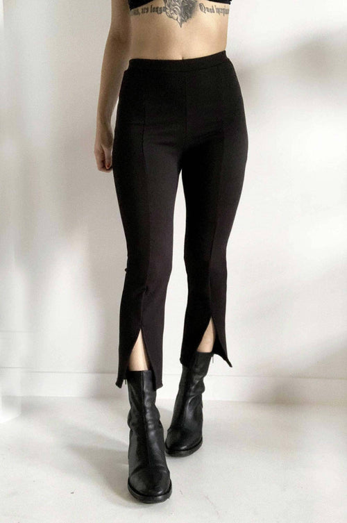 Elise Split Flare Crop Pants Pants NOCTEX XS