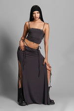 Venus Maxi Skirt Maxi Skirts NOCTEX CHARCOAL XS 