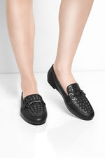 Giselle Studded Leather Loafers