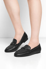 Giselle Studded Leather Loafers