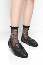 Giselle Studded Leather Loafers