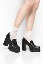 Camille Platform Heel Loafers