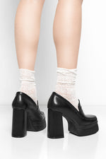 Camille Platform Heel Loafers