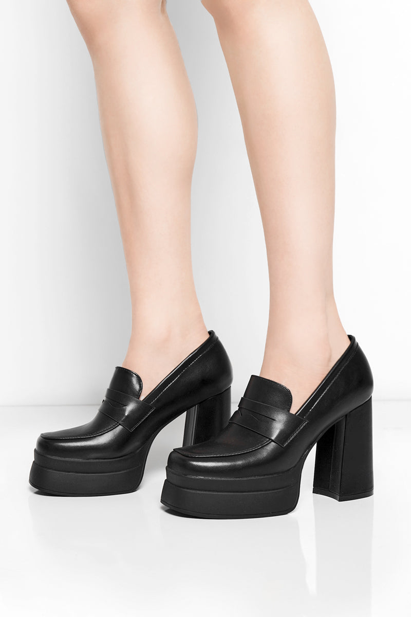 Camille Platform Heel Loafers