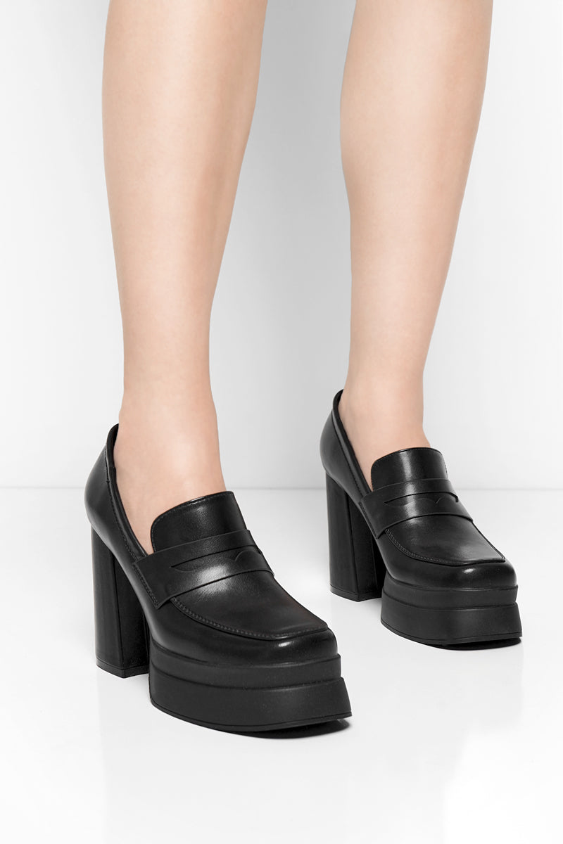 Camille Platform Heel Loafers