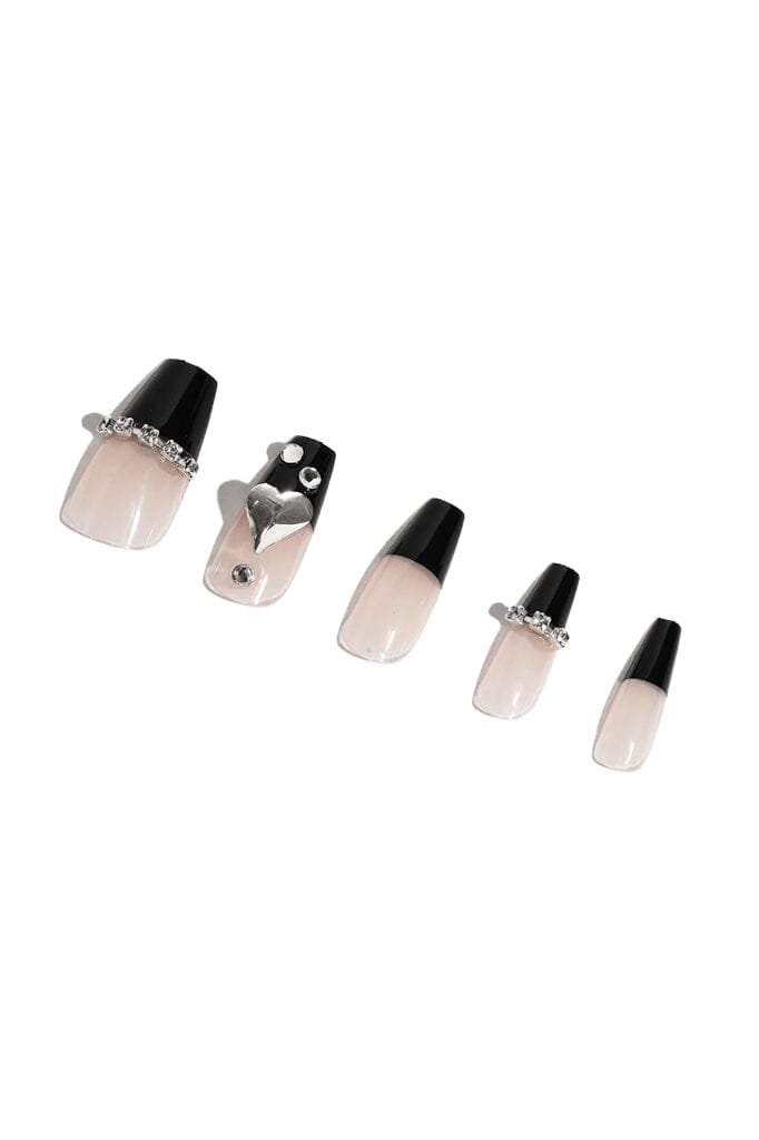 Black Bling - Press On Nails Koo Pink 