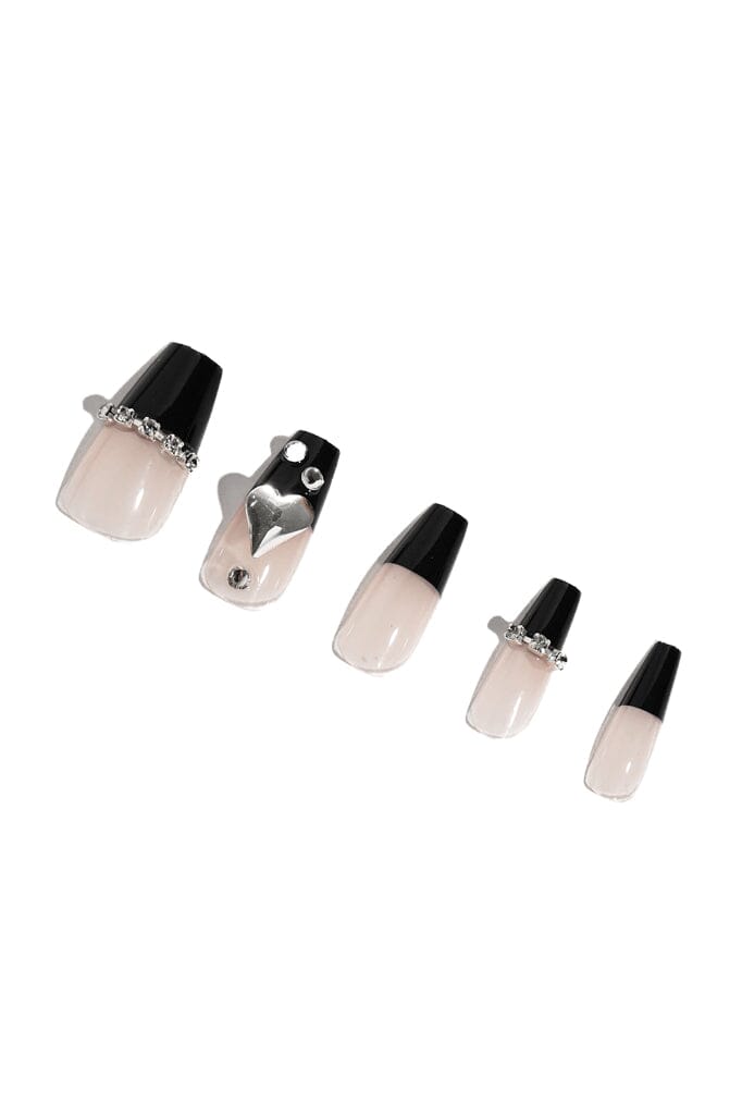 Black Bling - Press On Nails Koo Pink 