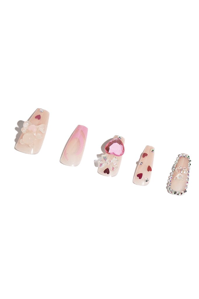 Teddy Bling - Press On Nails Koo Pink 