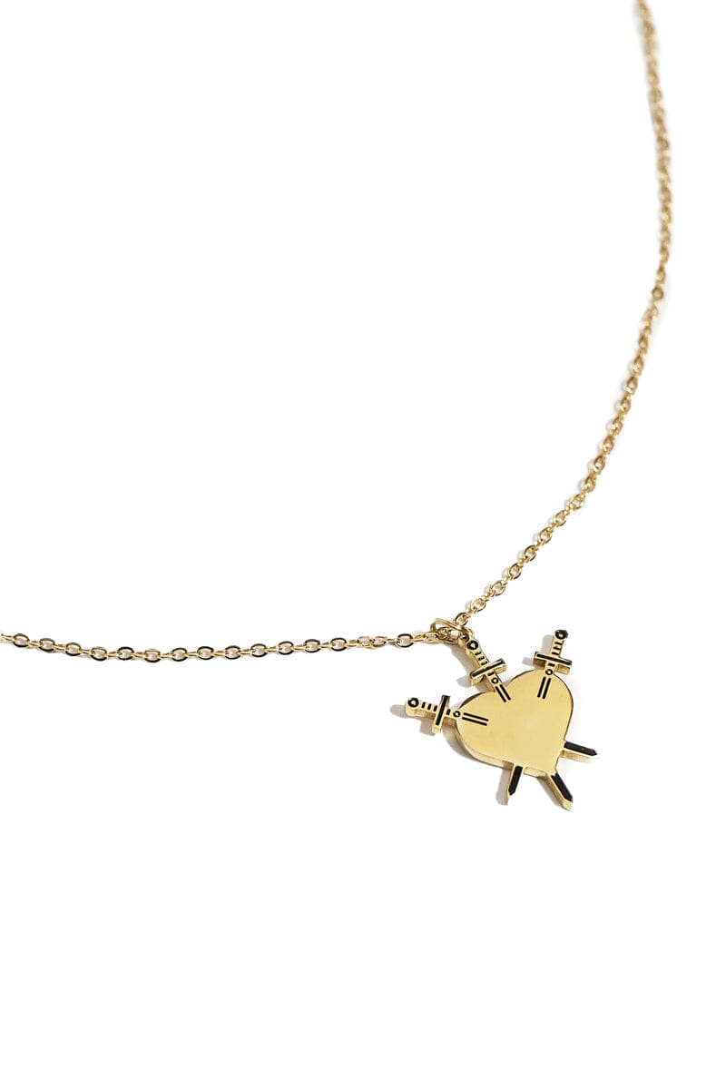 Three Of Swords Tarot Necklace Pendant Necklaces These Are Things 