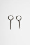 SILVER SPIKE DANGLE EARRING Earrings NOCTEX 