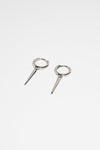 SILVER SPIKE DANGLE EARRING Earrings NOCTEX 