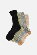 Pinstripe Sheer Crew Socks