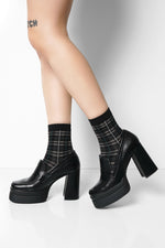 Cold Brew Plaid Crew Socks