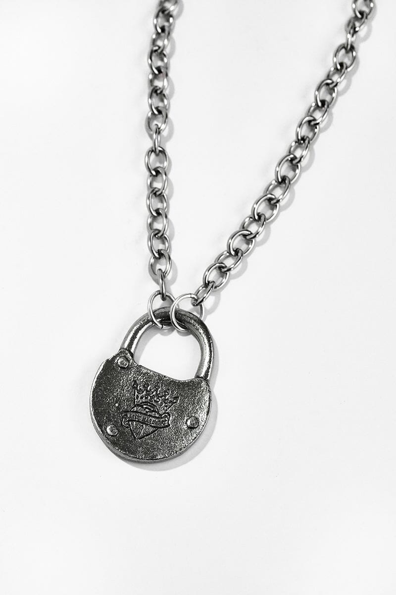 Paparazzi LOCK and Roll Silver Necklace