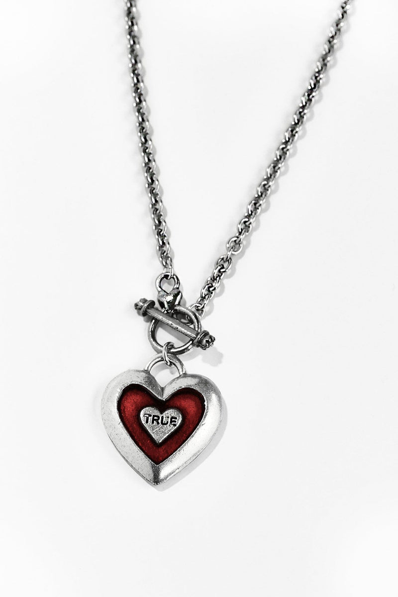 True Mystery Heart Toggle Necklace Necklaces Classic Hardware 